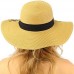 Hello Sunshine Wide Brim 4" Summer Derby Beach Pool Floppy Dress Sun Hat 799705295629 eb-86456254